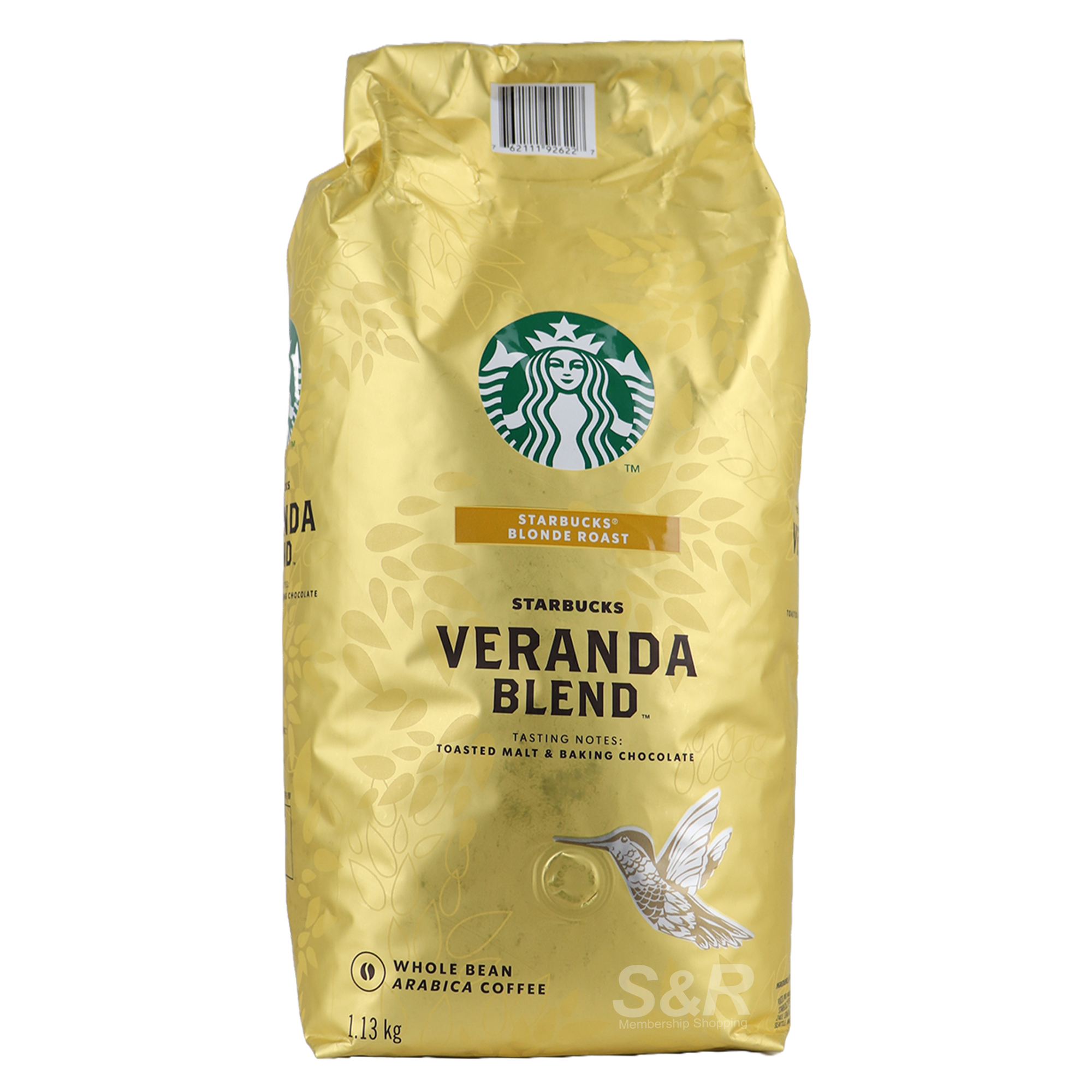Starbucks Veranda Blend Whole Bean Arabica Coffee 1.13kg Starbucks Veranda Blend Whole Bean Arabica Coffee 1.13kg